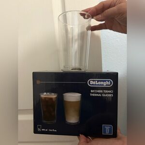 De'Longhi 16.6 fl oz Thermal Glasses, Set of 2